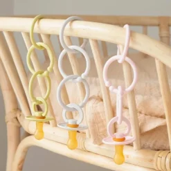 BIBS Aktivitetsstativ- Og Tæpper*12Pk Loops, Sand/Vanilla/Dark Oak