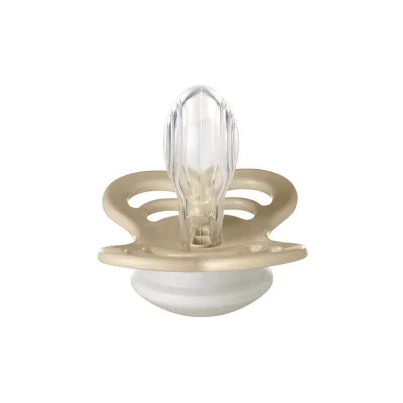 BIBS Sutter & Suttesnore*2Pk Supreme Glow Silikone Str.1, Blush/Vanilla Night