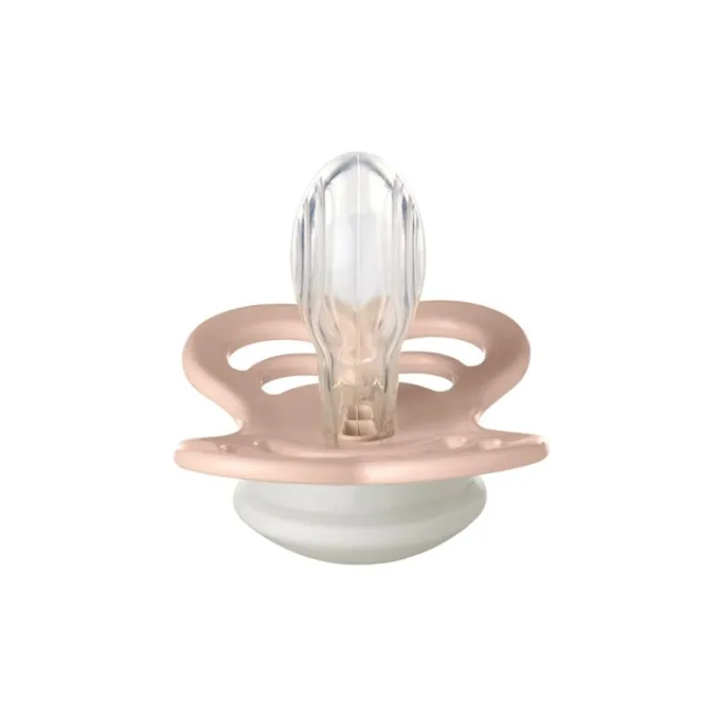 BIBS Sutter & Suttesnore*2Pk Supreme Glow Silikone Str.2, Blush/Vanilla Night