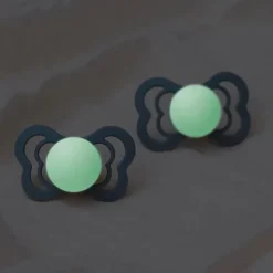 BIBS Sutter & Suttesnore*2Pk Supreme Glow Silikone Str.2, Blush/Vanilla Night