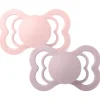 BIBS Sutter & Suttesnore*2Pk Supreme Silikone Str.2, Blossom/Dusky Lilac