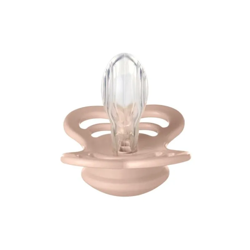 BIBS Sutter & Suttesnore*2Pk Supreme Silikone Str.2, Woodchuck/Blush