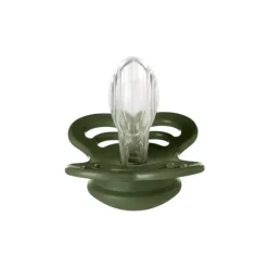 BIBS Sutter & Suttesnore*2Pk Supreme Silikone Str.1, Sage/Hunter Green