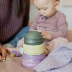 BIBS Udeleg*Wobbly Tower, Bright Rainbow