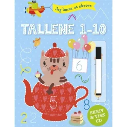 Forlaget Bolden Opgavebøger*Bog Skriv Og Visk Ud: Tallene 1-10