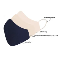 Bow's by Stær Mundbind*By Staer Mundbind Til Voksne Navy