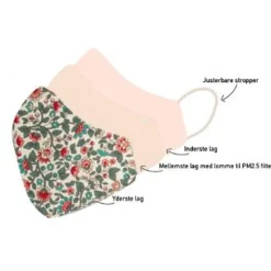 Bow's by Stær Mundbind*By Staer Mundbind Til Voksne Hvid Blomster