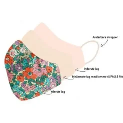 Bow's by Stær Mundbind*By Staer Mundbind Til Voksne Blomster Gron/Orange