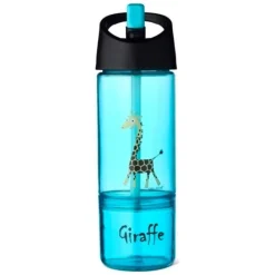 Carl Oscar Drikkedunke*2-I-1 Drikkedunk Og Snackbox, Giraffe/Blue