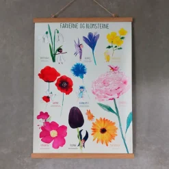 Ciha Plakater & Wallstickers*Plakat 50X70Cm, Farverne Og Blomsterne