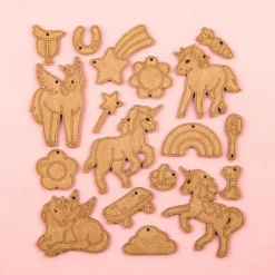 Crateit Blandet Legetøj*Mal Selv: Enhjorning - Regnbuevenner