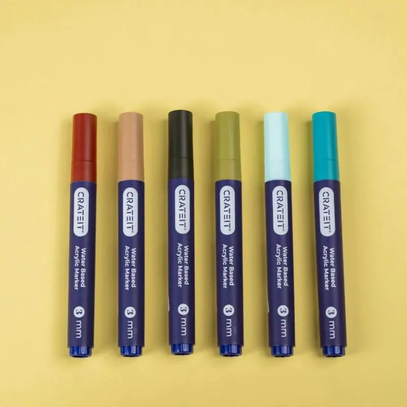 Crateit Tegn & Mal*Nature Tuscher 3Mm 6 Stk.