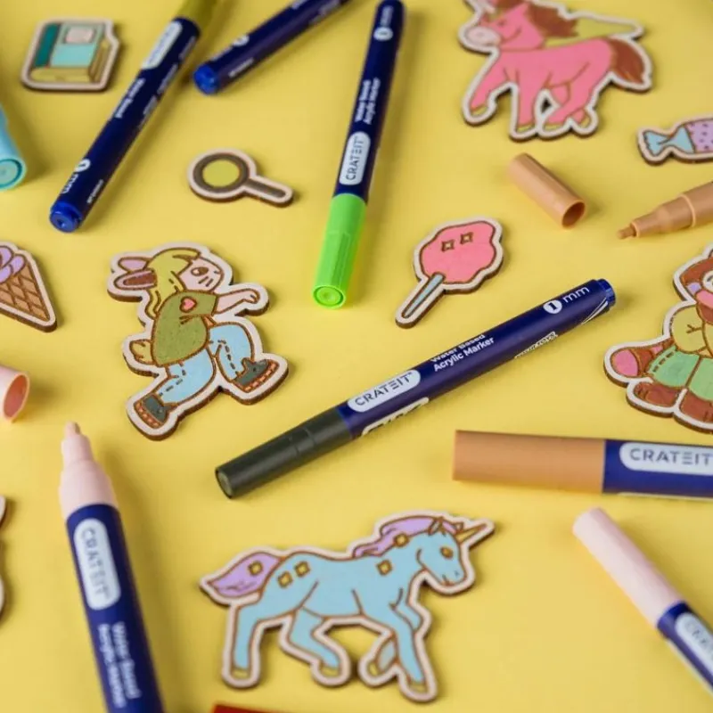 Crateit Tegn & Mal*Pastel Tuscher 3Mm - 6 Stk.