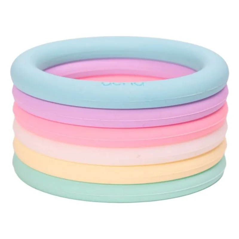 Dëna Blandet Legetøj*Dena Sansemotoriske Ringe - Pastelfarver