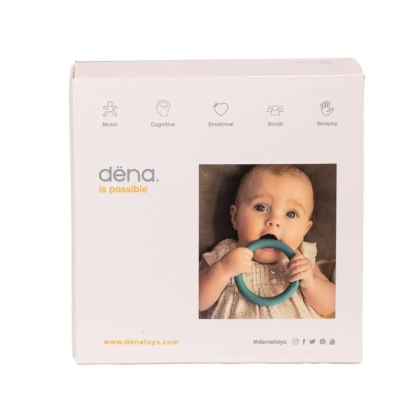 Dëna Blandet Legetøj*Dena Sansemotoriske Ringe - Naturfarver