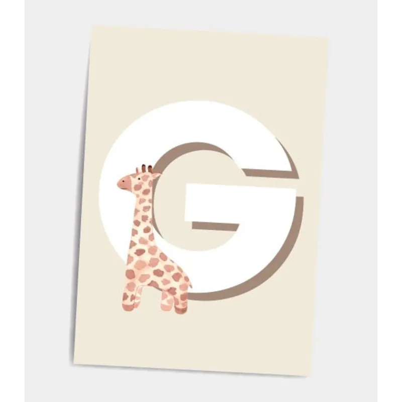 Dialægt Plakater & Wallstickers*Dialaegt A5 Kort Bogstav G