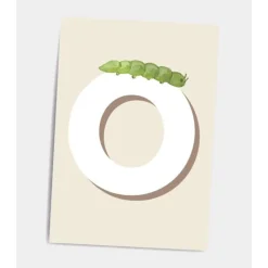 Dialægt Plakater & Wallstickers*Dialaegt A5 Kort Bogstav O