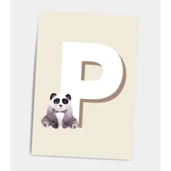 Dialægt Plakater & Wallstickers*Dialaegt A5 Kort Bogstav P