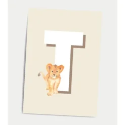 Dialægt Plakater & Wallstickers*Dialaegt A5 Kort Bogstav T