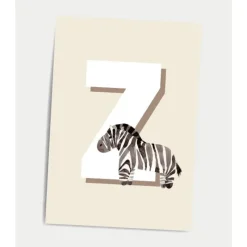 Dialægt Plakater & Wallstickers*Dialaegt A5 Kort Bogstav Z