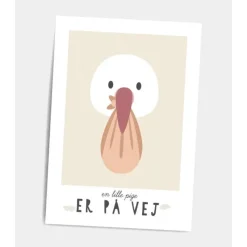 Dialægt Plakater & Wallstickers*Dialaegt A5 Kort En Lille Pige Er Pa Vej