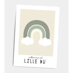 Dialægt Plakater & Wallstickers*Dialaegt A5 Kort Velkommen Til Lille Du (Gron)