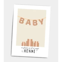 Dialægt Plakater & Wallstickers*Dialaegt A5 Kort Vi Glaeder Os Til At Mode Hende