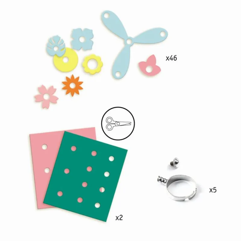 Djeco Diy Smykker*Artistic - Fingerringe