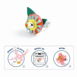 Djeco Diy Smykker*Artistic - Fingerringe