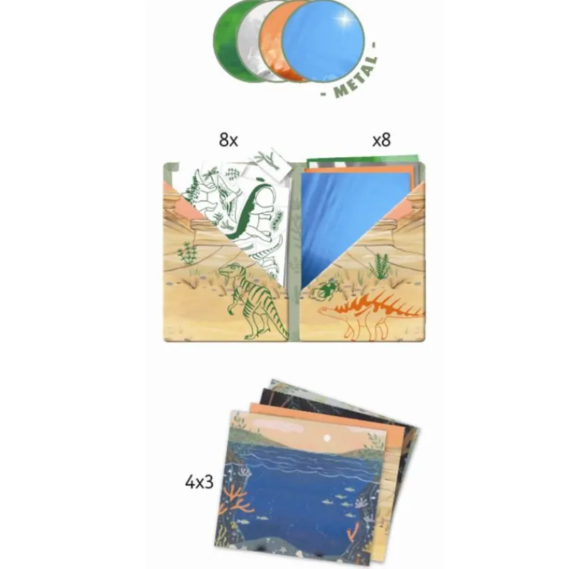 Djeco Tegn & Mal*Artistic Patch Dino