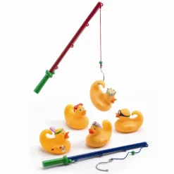 Djeco Badeleg*Badeaender Med Fiskestaenger, Gule