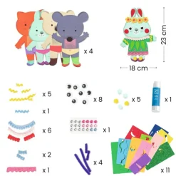 Djeco Øvrigt Krea*Collage, Sode Dyr