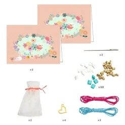 Djeco Diy Smykker*Dig & Mig Smykkesaet, Blomster