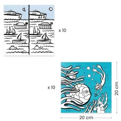 Djeco Øvrigt Krea*Farvelaeg, Under Havet I Lange Baner