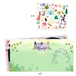 Djeco Klistermærker*Genanvendlige Klistermærker, Slottet