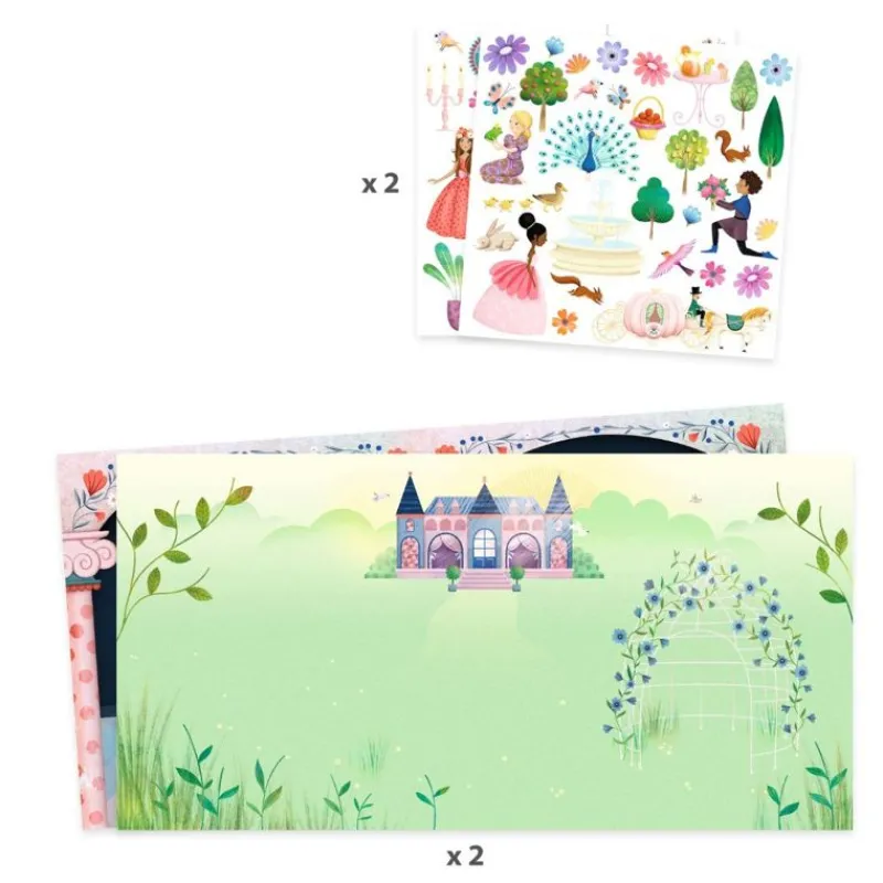 Djeco Klistermærker*Genanvendlige Klistermærker, Slottet