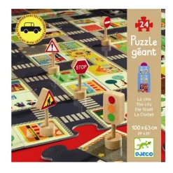 Djeco Puslespil*Kaempe Puslespil I Byen, 24 Brikker