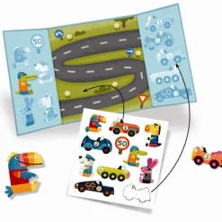 Djeco Klistermærker*Klistermaerkebog, Biler