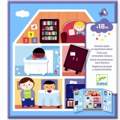 Djeco Klistermærker*Klistermaerkebog, Hus