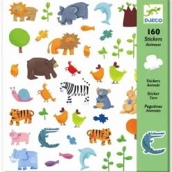 Djeco Klistermærker*Klistermærker 160 Stk. Med Vilde Dyr