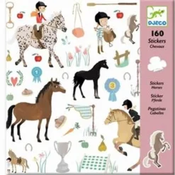 Djeco Klistermærker*Klistermærker 160 Stk. Med Heste