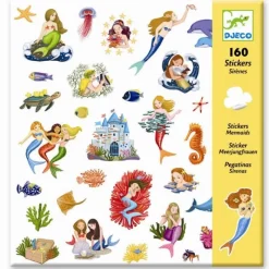Djeco Klistermærker*Klistermærker 160 Stk. Med Havfruer