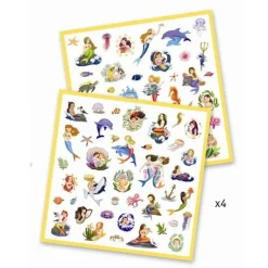 Djeco Klistermærker*Klistermærker 160 Stk. Med Havfruer