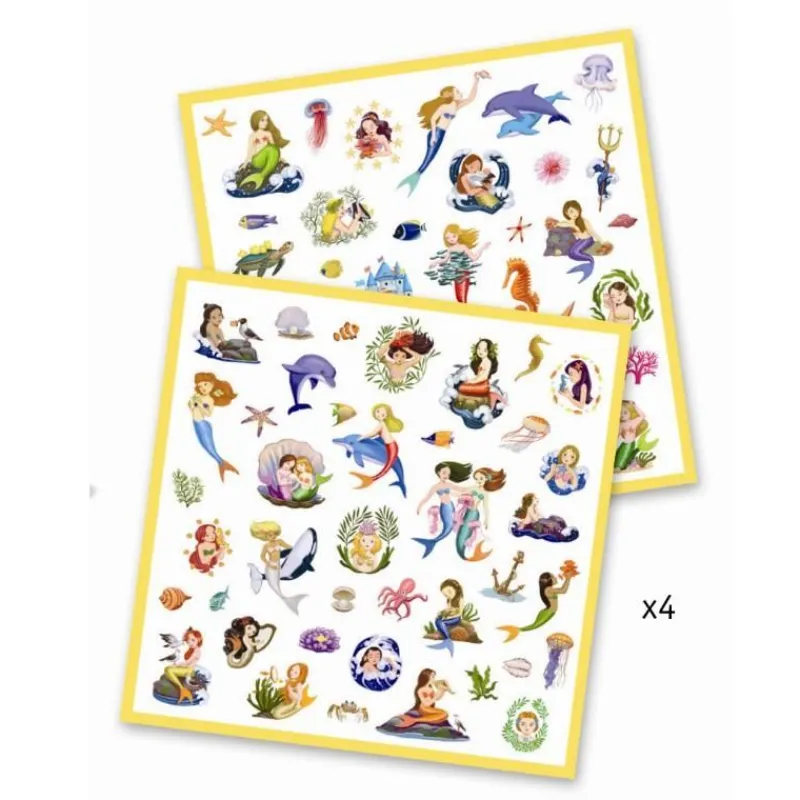 Djeco Klistermærker*Klistermærker 160 Stk. Med Havfruer