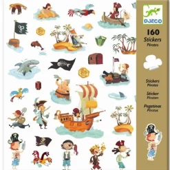 Djeco Klistermærker*Klistermærker 160 Stk. Med Pirater