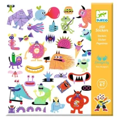 Djeco Klistermærker*Klistermærker, Monsters