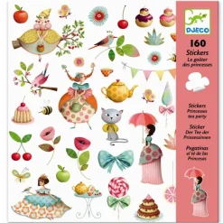 Djeco Klistermærker*Klistermærker, Prinsessens Te-Selskab