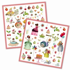 Djeco Klistermærker*Klistermærker, Prinsessens Te-Selskab