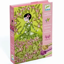 Djeco Øvrigt Krea*Kreativ Aeske - Glitterkort, Kjoler