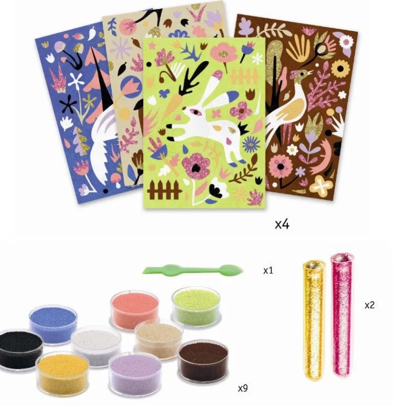 Djeco Øvrigt Krea*Kreativ Aeske Sandmotiv Skovens Dyr